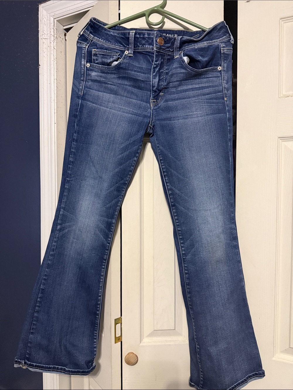 American Eagle Outfitters Medium Blue Flared Jeans